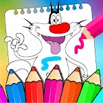 Super Oggy Coloring game | Indus Appstore | App Icon