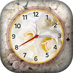 White Rose Clock Wallpaper | Indus Appstore | App Icon