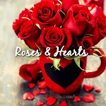 Cute wallpaper-Roses & Hearts | Indus Appstore | App Icon