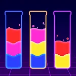 Water Sort Glow - Color Puzzle | Indus Appstore | App Icon