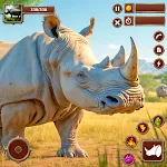 Virtual Wild Rhino Family Sim | Indus Appstore | App Icon
