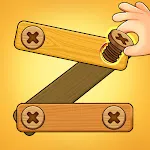 Wood Nuts & Bolts: Unscrew | Indus Appstore | App Icon