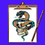 How to Draw Easy Skull Tattoo | Indus Appstore | App Icon