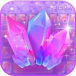 Purple Crystal Keyboard Theme | Indus Appstore | App Icon