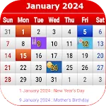 US Calendar 2024 | Indus Appstore | App Icon