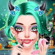 Halloween Makeup Dressup Salonapp icon