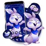 Cute Rainy Rabbit Theme | Indus Appstore | App Icon