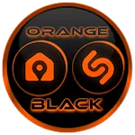 Flat Black and Orange IconPack | Indus Appstore | App Icon