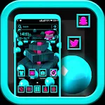 3D Cyan Ball Cubes Launcher | Indus Appstore | App Icon