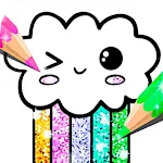 Kawaii Coloring Book Glitter | Indus Appstore | App Icon