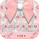 Silver Pink Bowknot Keyboard T | Indus Appstore | App Icon