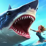 Angry White Shark Hunting Game | Indus Appstore | App Icon