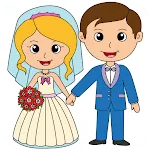 Bride & Groom Wedding Coloring | Indus Appstore | App Icon