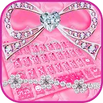 Diamond Pink Bowknot Keyboard  | Indus Appstore | App Icon