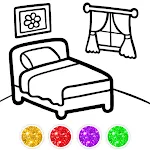 Bedroom Coloring For Kids | Indus Appstore | App Icon