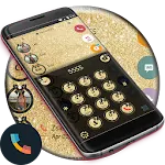 Theme Dialer Glitter Gold Bow | Indus Appstore | App Icon