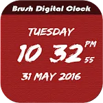 Brush Digital clock LWP | Indus Appstore | App Icon