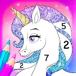 Rainbow Unicorn Color Numbers | Indus Appstore | App Icon