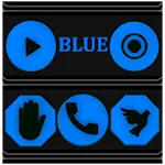 Blue and Black Icon Pack | Indus Appstore | App Icon