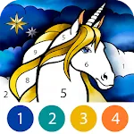 Unicorn Color by Number Book | Indus Appstore | App Icon