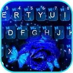 Rose Blue Butterfly Theme | Indus Appstore | App Icon