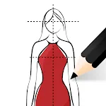 Fashion Design Sketches Book | Indus Appstore | App Icon