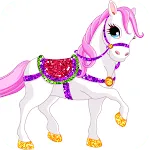 Glitter Horse & Pony Coloring | Indus Appstore | App Icon