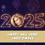 Happy Newyear Card Maker | Indus Appstore | App Icon