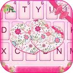 Pink Floral Hearts Keyboard Th | Indus Appstore | App Icon