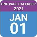 2021 One page calendar | Indus Appstore | App Icon