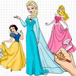 How to Draw Princess Lessons | Indus Appstore | App Icon