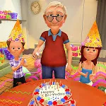 Super Grandpa Birthday Party3Dapp icon