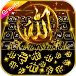 Gold Allah 3D Gravity Keyboard | Indus Appstore | App Icon