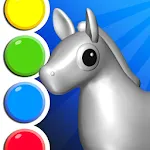 Kids 3D Animal Coloring Pages | Indus Appstore | App Icon