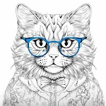 Cat Coloring Pages for Adults | Indus Appstore | App Icon