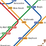 Singapore Metro Map MRT & LRT | Indus Appstore | App Icon