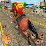 Mounted Horse Riding Pizza | Indus Appstore | App Icon