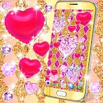 Golden diamond heart wallpaper | Indus Appstore | App Icon