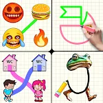 One Line-Mini games Drawing | Indus Appstore | App Icon