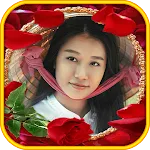 Rose flower frame photomontage | Indus Appstore | App Icon