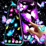 Neon butterfly glow wallpapers | Indus Appstore | App Icon