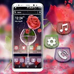 Rose in Glass Launcher Theme | Indus Appstore | App Icon