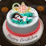 Name photo on birthday cake | Indus Appstore | App Icon