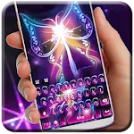 Neon Butterfly Keyboard Theme | Indus Appstore | App Icon