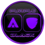 Flat Black and Purple IconPack | Indus Appstore | App Icon