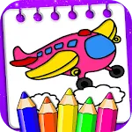 Planes Drawing & Coloring Bookapp icon