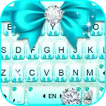 Cyan Diamond Bowknot Keyboard  | Indus Appstore | App Icon