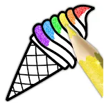 Glitter Ice Cream Coloring | Indus Appstore | App Icon