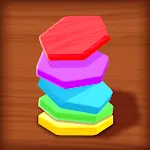 Wood Hexa Sort - Color Match | Indus Appstore | App Icon