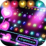 Neon Lights Love Keyboard Back | Indus Appstore | App Icon